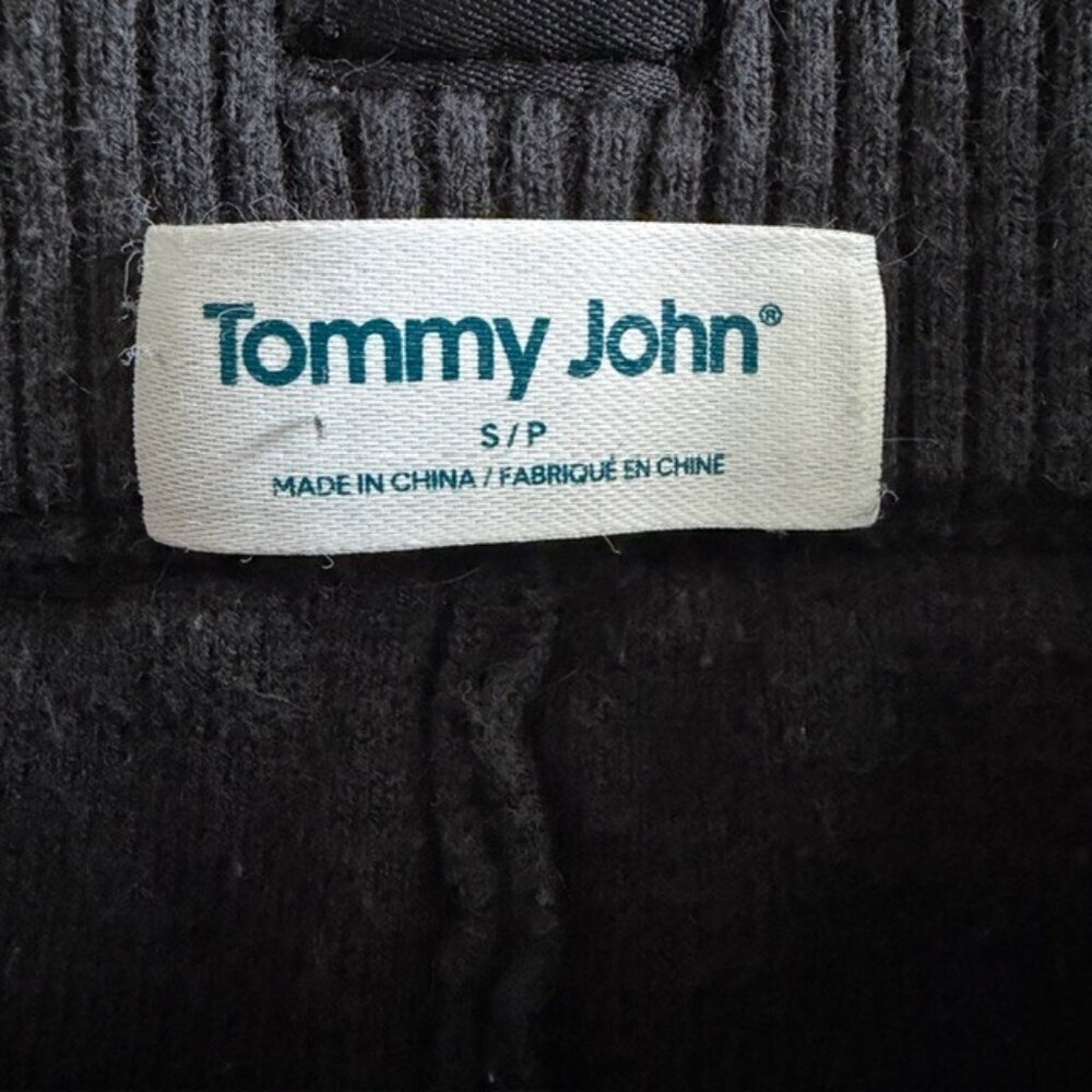 TOMMY JOHN High Rise Sweater Lounge Jogger Pants Black Small - Picture 10 of 11
